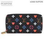 新品同様 ルイ ヴィトン LOUIS VUITTON ゲーム オン モノグラム ジッピー ウォレット ラウンドファスナー 長財布 ノワール M80323 90313134