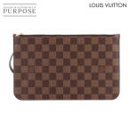 未使用 展示品 ルイ ヴィトン LOUIS VUITTON ダミエ ポーチ エベヌ ゴールド 金具 Damier Pouch 90313240