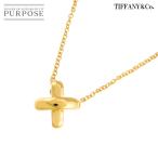 ティファニー TIFFANY&amp;Co. クロスステッチ ネックレス 41cm K18 YG イエローゴールド 750 Cross stitch Necklace 90313704