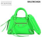 新品同様 バレンシアガ BALENCIAGA ネオ クラシック シティ ミニ 2way ハンド ショルダー バッグ レザー グリーン 638524 90314190 の商品画像