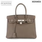 新品同様 エルメス HERMES バーキン30 ハンド バッグ トゴ ト―プ T刻印 シルバー 金具 Birkin 30 90314438