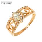 リング 11.5号 ダイヤ 0.213ct/0.18ct K18 PG ピンクゴールド 750 指輪 Diamond Ring 90314982
