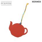未使用 展示品 エルメス HERMES プティアッシュ ティーポット バッグ チャーム エプソン トゴ ブリック ブラック Bag Charm 90315121