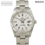 ロレックス ROLEX オイスターパーペチュアル デイト 15210 T番 メンズ 腕時計 ホワイト オートマ 自動巻き Oyster Perpetual 90315238
