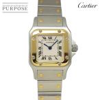 カルティエ Cartier サントスガルベSM W20012C4 コンビ レディース 腕時計 アイボリー K18YG クォーツ Santos Galbee 90315895