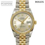 ロレックス ROLEX デイトジャスト コンビ 126233 ランダム番 ルーレット メンズ 腕時計 ダイヤモンド K18YG 自動巻き Datejust 90315912
