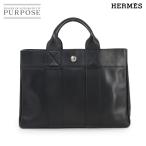 エルメス HERMES オールレザー フールトゥ PM ハンド バッグ エバーカーフ ブラック Fourre Tout 90315970