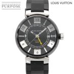 ルイ ヴィトン LOUIS VUITTON タンブール インブラック GMT Q113K メンズ 腕時計 デイト オートマ 自動巻き Tambour In Black 90316762