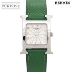 エルメス HERMES Hウォッチ HH1 210 レディース 腕時計 シルバー グリーン クォーツ ウォッチ H Watch 90316880