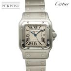 カルティエ Cartier サントスガルベLM W20055D6 メンズ 腕時計 デイト シルバー オートマ 自動巻き ウォッチ Santos Galbee 90317646