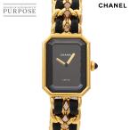 シャネル CHANEL プルミエール Lサイズ H0001 ヴィンテージ レディース 腕時計 ブラック ゴールド ウォッチ Premiere 90317698