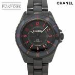 新品同様 シャネル CHANEL J12 ブラッシュ 38mm H10312 メンズ 腕時計 ブラック セラミック デイト オートマ 自動巻き 90318368