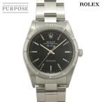 ロレックス ROLEX エアキング 14010 P番 メンズ 腕時計 エンジンターンドベゼル ブラック オートマ 自動巻き ウォッチ Air King 90319087