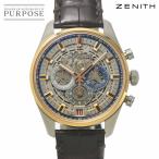 ゼニス ZENITH エルプリメロ クロノマスター フルオープン コンビ 51 2081 400 クロノグラフ 腕時計 PG 自動巻き El Primero 90320984