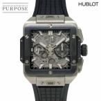 ウブロ HUBLOT スクエアバン 42mm チタニウム セラミック 821 NM 0170 RX クロノグラフ メンズ 腕時計 自動巻き Square bang 90321483