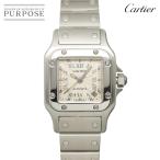 カルティエ Cartier サントスガルベSM W20044D6 レディース 腕時計 デイト シルバー 自動巻き オートマ ウォッチ Santos 90326167