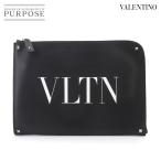  Valentino galava-niVALENTINO GARAVANI VLTN сцепление ручная сумочка кожа черный Clutch Bag 90327017