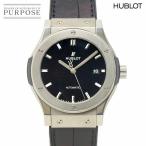 ウブロ HUBLOT クラシックフュージョン チタニウム 542 NX 1270 LR デイト メンズ 腕時計 ブラック 自動巻き Classic fusion 90327942