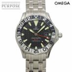 オメガ OMEGA シーマスター300 GMT 2534 50 50周年記念モデル メンズ 腕時計 デイト ブラック 自動巻き ウォッチ Seamaster 90329138