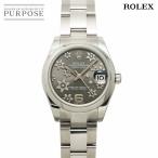 ロレックス ROLEX デイトジャスト 178240 ランダム番 ルーレット ボーイズ 腕時計 グレー フラワー オートマ 自動巻き Datejust 90330054