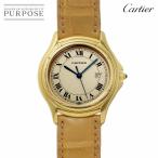 カルティエ Cartier サントス クーガーLM W3500453 ヴィンテージ ボーイズ 腕時計 デイト K18YG クォーツ Santos Cougar 90330091