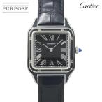 カルティエ Cartier サントスデュモン LM WSSA0046 メンズ 腕時計 ブラック 手巻き ウォッチ Santos Dumont 90334855