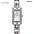 エルメス HERMES ナンタケット NA2 110 レディース 腕時計 シルバー クォーツ ウォッチ Nantucket 90334858