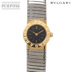 ブルガリ BVLGARI ブルガリブルガリ トゥボガス コンビ BB192T レディース 腕時計 ブラック K18YG クォーツ Tubogas 90335817