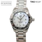タグホイヤー TAG Heuer アクアレーサー 300m WBD1414 11P ダイヤ レディース 腕時計 デイト ホワイトシェル クォーツ Aquaracer 90335872