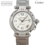 カルティエ Cartier パシャC メリディアン GMT W31029M7 ボーイズ 腕時計 デイト シルバー オートマ 自動巻き PashaC 90336089