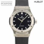 ウブロ HUBLOT クラシックフュージョン チタニウム 542 NX 1270 LR デイト メンズ 腕時計 ブラック 自動巻き Classic fusion 90336368
