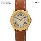 カルティエ Cartier マスト ロンド ヴェルメイユ LM W1006822 レディース 腕時計 デイト SV925 クォーツ Must Ronde Vermeil 90337538