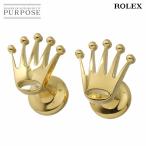  не использовался выставленный товар Rolex ROLEX кафф links Crown A1018 K18YG желтое золото запонки Cufflinks 90344429