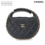  не использовался выставленный товар Chanel CHANEL matelasse ручная сумочка кожа черный AP3095 Gold металлические принадлежности Hand bag 90344718