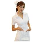 ナース服 コスプレ 4点セット（ナース服・ナースキャップ・白網タイツ・聴診器）