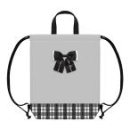 巾着　L　ナップサック　体操服バッグ　ビッグリボン柄　125130　新入学文具　[M便 1/3]