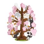  поздравительная открытка весна Sakura. дерево . кошка 655112 [M рейс 1/6]