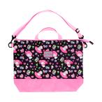  My Melody сумка для занятий черный цветок рисунок [No.3745005400] новый входить . канцелярские принадлежности [M рейс 1/1]
