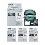  King Jim Tepra Pro специальный лента ( Tepra лента ) SS4K*SS6K*SS9K*SS12K(4mm*6mm*9mm*12mm ширина | белый земля * чёрный знак *8m) [M рейс 1/9]