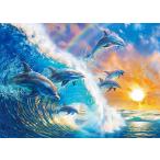 ショッピングパズル ジグソーパズル 500ピース ドルフィンウェーブ イルカ アップルワン 500-304