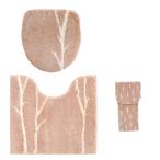  стандартный размер туалет коврик 3 позиций комплект розовый okamatoka Северная Европа мойка стандартный двоякое применение модный dorenimo бумага держатель покрытие серый зима рисунок 