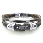 Yahoo! Yahoo!ショッピング(ヤフー ショッピング)PW 高品質本革 316Lステンレス セピア バングル 条件付 送料無料 24927