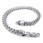 Yahoo! Yahoo!ショッピング(ヤフー ショッピング)PW 高品質316Lステンレス シルバー 銀色 喜平ブレスレット / カニカン 留め具 長さ230mm 幅6mm 厚み6mm [ラッピング対応] 条件付送料無料25286