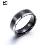 Yahoo! Yahoo!ショッピング(ヤフー ショッピング)PW 高品質タングステン マットライン サイドカット 黒指輪 / ブラック 幅9mm 12〜28号 重厚感 シンプルなデザイン リング[ラッピング対応] 条件付送料無料60024