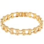 Yahoo! Yahoo!ショッピング(ヤフー ショッピング)PW 高品質316Lステンレス チェーン型 金色 ブレスレット / 幅10mm 周囲210mm 42g  バングル[ラッピング対応] 条件付送料無料60203