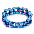 Yahoo! Yahoo!ショッピング(ヤフー ショッピング)PW 高品質316Lステンレス チェーン型 青色 ブレスレット / 幅19mm 周囲235mm 155g  バングル[ラッピング対応] 条件付送料無料60207