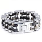 Yahoo! Yahoo!ショッピング(ヤフー ショッピング)PW 高品質316Lステンレス チェーン型 太め ファッション ブレスレット 黒青赤3色可選 / 幅24mm 周囲230mm 131g  バングル[ラッピング対応] 条件付送料無料60252