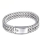 Yahoo! Yahoo!ショッピング(ヤフー ショッピング)PW 高品質316Lステンレス 重量感 シルバー銀 ブレスレット / 幅12mm 周囲230mm 63g  バングル[ラッピング対応] 条件付送料無料60256