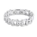 Yahoo! Yahoo!ショッピング(ヤフー ショッピング)PW 高品質316Lステンレス チェーン型 シルバー銀 ブレスレット / 幅16mm 周囲225mm 116g  バングル[ラッピング対応] 条件付送料無料60281