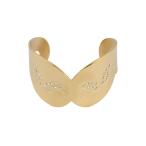 Yahoo! Yahoo!ショッピング(ヤフー ショッピング)PW 高品質316Lステンレス 18K金メッキ 蝶バタフライ ブレスレット / 内径62mm 幅40mm 42g  バングル[ラッピング対応] 条件付送料無料60401